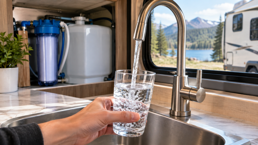 Can you drink water from an RV tank without a filter