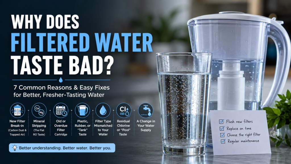 Why does filtered water taste bad