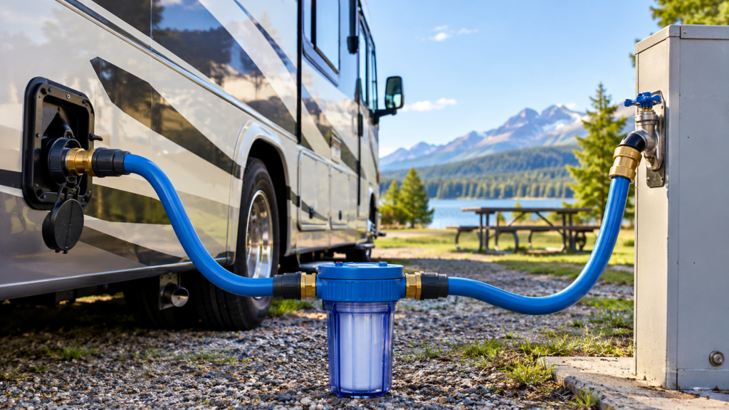 RV water filter for full-time RV living